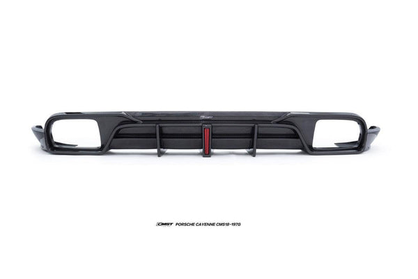 Porsche Cayenne 9Y0 Facelift 2024-ON with CMST Tuning's Aftermarket Parts - Pre-preg Carbon Fiber Rear Diffuser & Canards