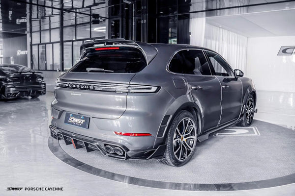 Porsche Cayenne 9Y0 Facelift 2024-ON with CMST Tuning's Aftermarket Parts - Pre-preg Carbon Fiber Spoiler