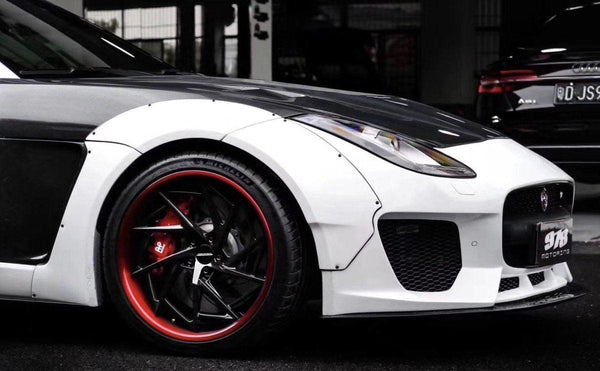 Jaguar F-Type SVR R S Base 2014-ON with Aftermarket Parts - Front Fenders Carbon Fiber / FRP from CMST Tuning
