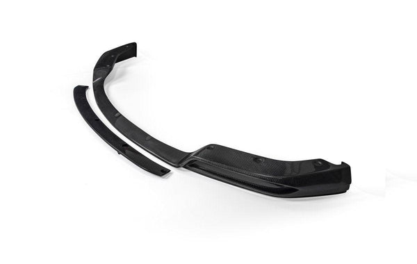 Tesla Model X P100D 100D 90D 75D 60D Performance Long Range Base 2016-2021 with Aftermarket Parts - Front Lip Splitter Carbon Fiber / FRP from CMST Tuning
