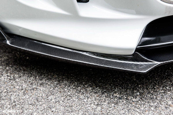 Jaguar F-Type SVR R S Base 2014-2020 with Aftermarket Parts - Front Lip Splitter Carbon Fiber / FRP from CMST Tuning