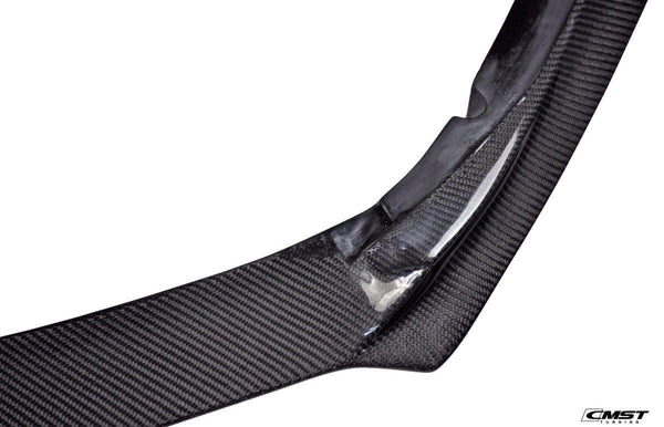 Jaguar F-Type SVR R S Base 2014-2020 with Aftermarket Parts - Front Lip Splitter Carbon Fiber / FRP from CMST Tuning