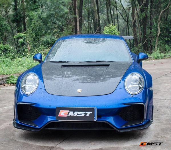 CMST Carbon Fiber Hood Classic Style for Porsche 911 991.1 991.2 Turbo GT3 718 Cayman Boxster - Performance SpeedShop