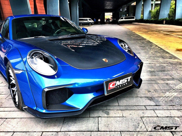 CMST Carbon Fiber Hood Classic Style for Porsche 911 991.1 991.2 Turbo GT3 718 Cayman Boxster - Performance SpeedShop