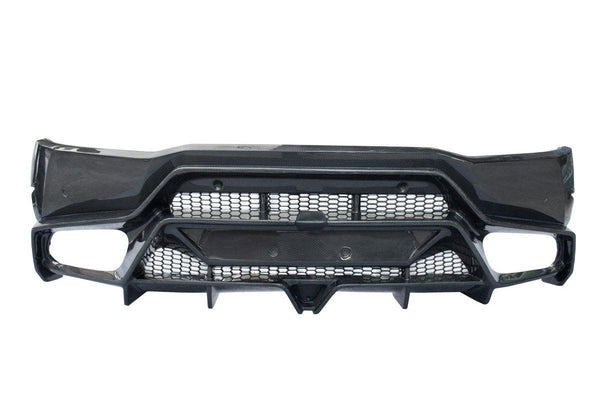 Lamborghini Huracan Tecnica Performante Evo LP610 LP580 2015-2024 (LP580 requires LP610 sytle mesh, Performante & Evo & Tecnica require quad tips conversion) with Aftermarket Parts - Rear Bumper Carbon Fiber / FRP from CMST Tuning