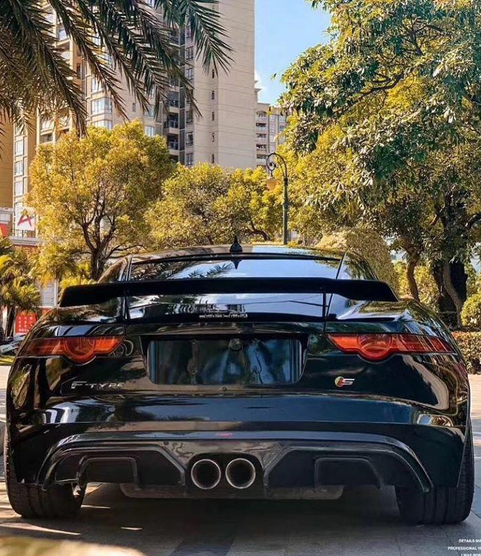 Jaguar F-Type SVR R S Base 2014-ON with Aftermarket Parts - Quad Tips Style Rear Diffuser & Canards Carbon Fiber / FRP
from CMST Tuning