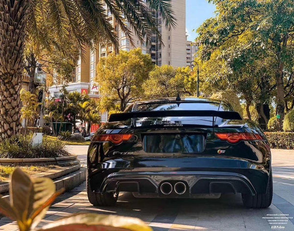 Jaguar F-Type SVR R S Base 2014-ON with Aftermarket Parts - Quad Tips Style Rear Diffuser & Canards Carbon Fiber / FRP
from CMST Tuning
