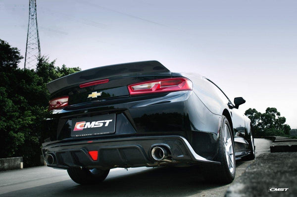 Chevrolet Camaro 6th Gen Z/28 2SS 1SS 3LT 2LT 1LT 2LS 1LS 2015-2024 & Camaro 6th Gen ZL1 2017-2024 with Aftermarket Parts - Rear Spoiler Carbon Fiber / FRP from CMST Tuning

