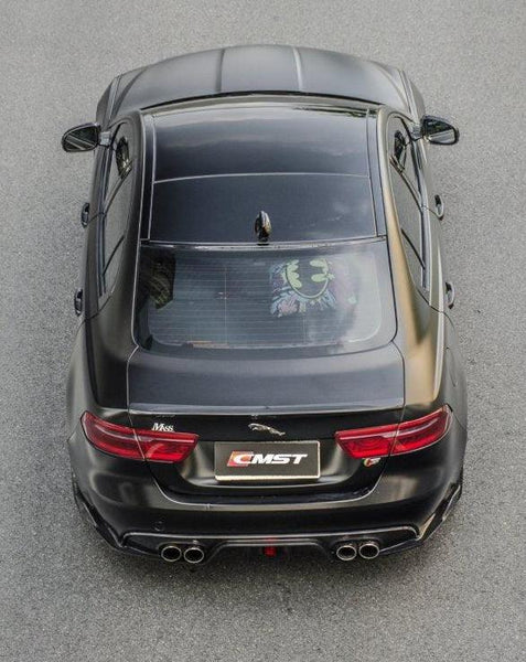 Jaguar XE 2017-2020 with Aftermarket Parts - Rear Duck Bill Tail Spoiler Carbon Fiber / FRP from CMST Tuning
