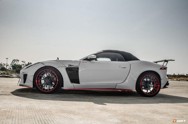 Jaguar F-Type SVR R S Base 2014-ON with Aftermarket Parts - V2 Style Rear Spoiler Wing Carbon Fiber / FRP from CMST Tuning
