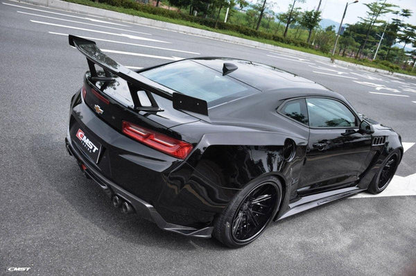 Chevrolet Camaro 6th Gen Z/28 2SS 1SS 3LT 2LT 1LT 2LS 1LS 2015-2024 & Camaro 6th Gen ZL1 2017-2024 with Aftermarket Parts - Widebody Style Front Fenders & Rear Quarter Panel Fender Carbon Fiber / FRP from  CMST Tuning
