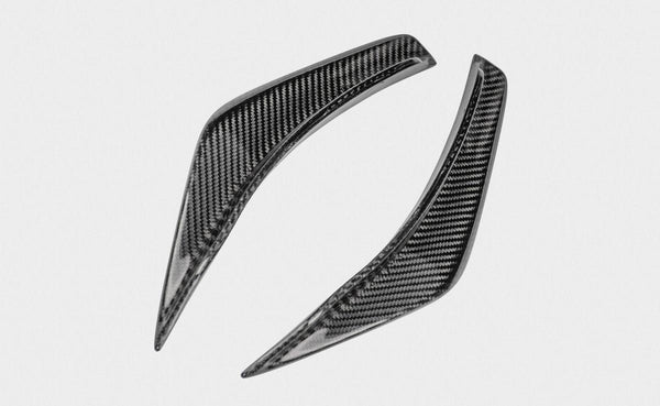 Alfa Romeo Giulia Base Lusso 2017 2018 2019 2020 2021 with Aftermarket Parts - Front Canards Carbon Fiber / FRP from CMST Tuning