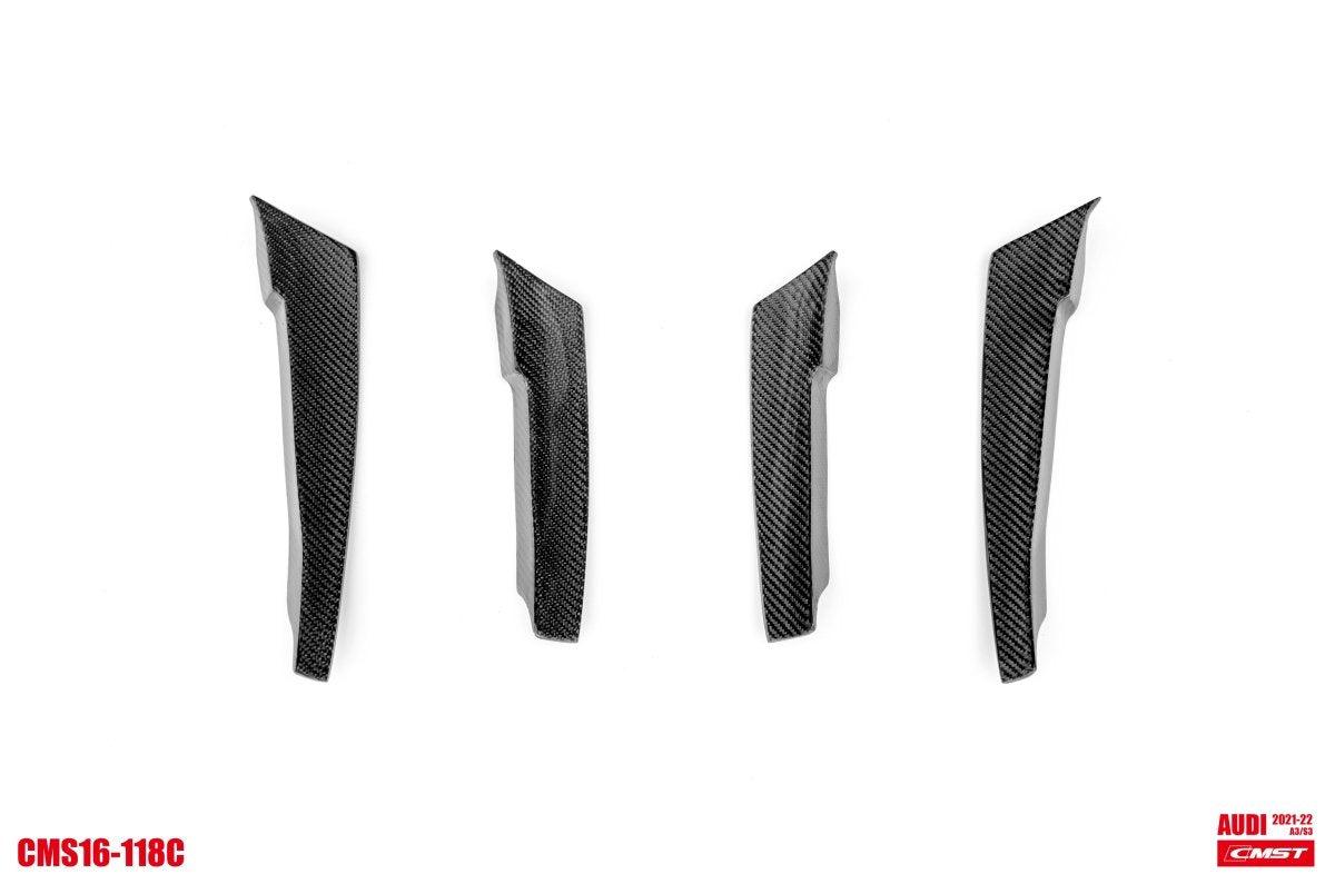 Audi S3 A3 S-line 8Y Aftermarket Parts-CMST Tuning Canards Carbon 
