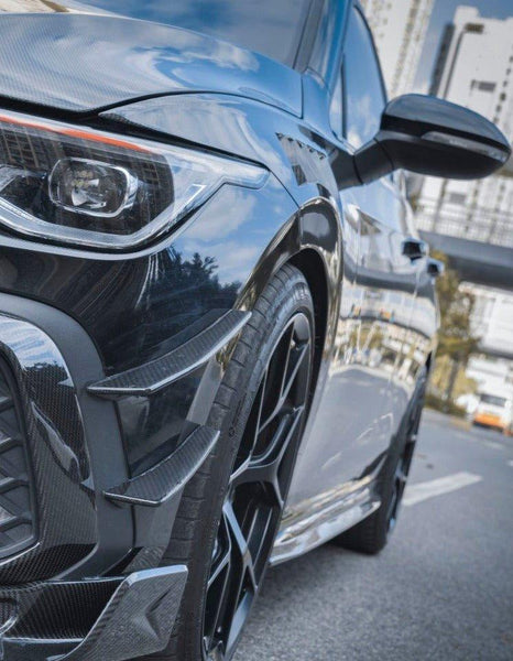 Volkswagen Golf GTI MK8 2022-ON with Aftermarket Parts - Carbon Fiber / FRP Front Bumper Canards from CMST Tuning