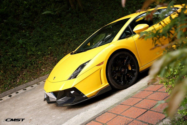 Lamborghini Gallardo 2009-2014 with Aftermarket Parts - Front Bumper & Lip Carbon Fiber / FRP from CMST Tuning
