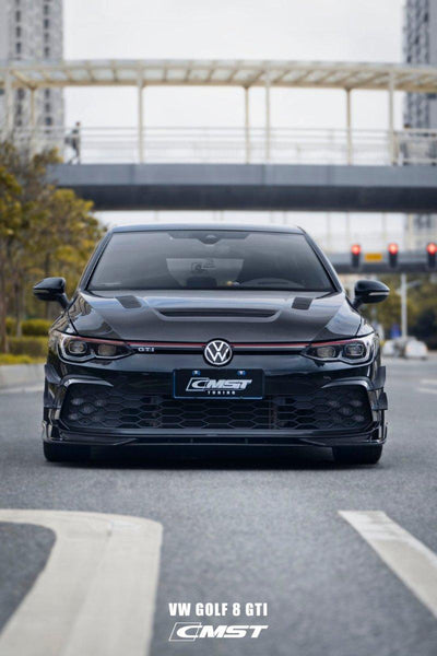 Volkswagen Golf GTI MK8 2022-ON with Aftermarket Parts - Carbon Fiber / FRP Upper Valences from CMST Tuning