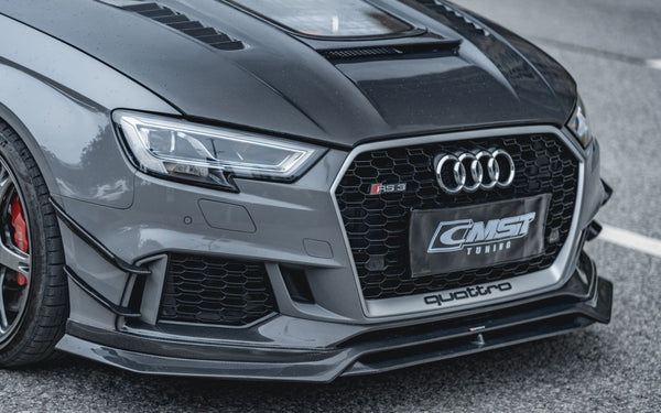 CMST Tuning Carbon Fiber Front Lip for Audi RS3 2018-2020 - Performance SpeedShop