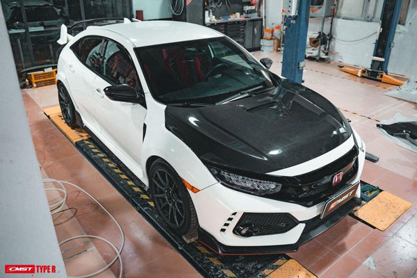 CMST Tuning Carbon Fiber Front Lip Splitter for Honda FK8 Civic Type-R - Performance SpeedShop