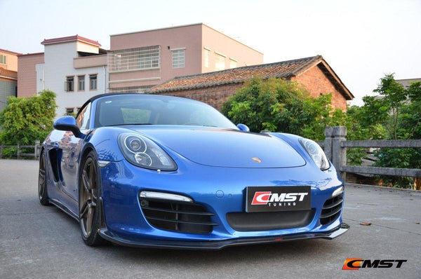 Carbon Fiber Front Lip Splitter for Porsche 2012-2015 Cayman/Boxster 981