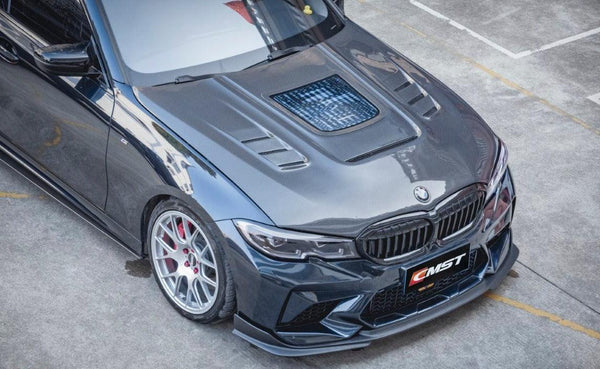 BMW 3 Series M340i 330i G20 G21 2019-ON with Aftermarket Parts - Hood Bonnet Carbon Fiber / FRP from CMST Tuning