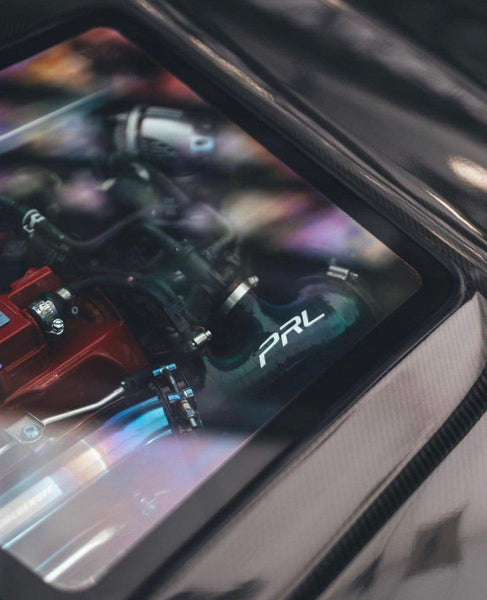 Honda Civic Type-R FK8 2017-2021 & Civic 10th Gen FC1 FC2 FC5 FC6 2016-2021 & Civic 10th Gen FC3 FC4 FK7 2017-2021 with Aftermarket Parts - Clearview Glass Style Hood Bonnet Carbon Fiber / FRP from CMST Tuning
