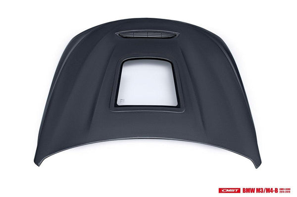 BMW M3/M3C F80 F81 2014-2018 & M4/M4C F82 F83 2014-2020 with Aftermarket Parts - Carbon Fiber & FRP Hood Bonnet from CMST Tuning
