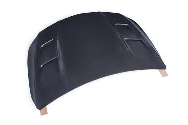 Mercedes Benz CLA45 AMG CLA250 C117 2014-2019 with Aftermarket Parts - Vented Style Hood Bonnet Carbon Fiber from CMST Tuning