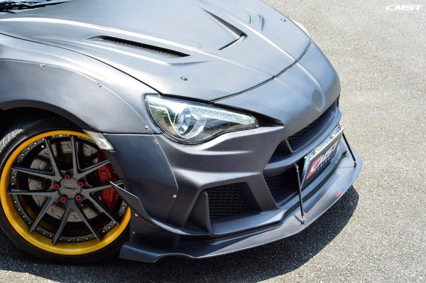 Toyota Scion Subaru GT86 86 TRD GT SE Base ZN6 2017 2018 2019 2020 & Scion FR-S FRS ZN6 2013 2014 2015 2016 & BRZ TS Limited Premium ZN6 2013 2014 2015 2016 2017 2018 2019 2020 with Aftermarket Parts - V5 Joker Hood Carbon Fiber / FRP from CMST Tuning
