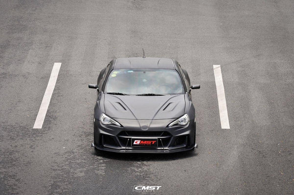 Toyota Scion Subaru GT86 86 TRD GT SE Base ZN6 2017 2018 2019 2020 & Scion FR-S FRS ZN6 2013 2014 2015 2016 & BRZ TS Limited Premium ZN6 2013 2014 2015 2016 2017 2018 2019 2020 with Aftermarket Parts - V5 Joker Hood Carbon Fiber / FRP from CMST Tuning