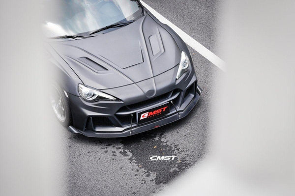 Toyota Scion Subaru GT86 86 TRD GT SE Base ZN6 2017 2018 2019 2020 & Scion FR-S FRS ZN6 2013 2014 2015 2016 & BRZ TS Limited Premium ZN6 2013 2014 2015 2016 2017 2018 2019 2020 with Aftermarket Parts - V5 Joker Hood Carbon Fiber / FRP from CMST Tuning