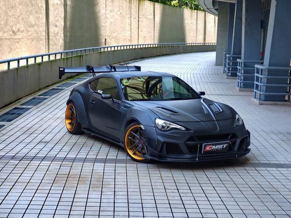 Toyota Scion Subaru GT86 86 TRD GT SE Base ZN6 2017 2018 2019 2020 & Scion FR-S FRS ZN6 2013 2014 2015 2016 & BRZ TS Limited Premium ZN6 2013 2014 2015 2016 2017 2018 2019 2020 with Aftermarket Parts - V5 Joker Hood Carbon Fiber / FRP from CMST Tuning