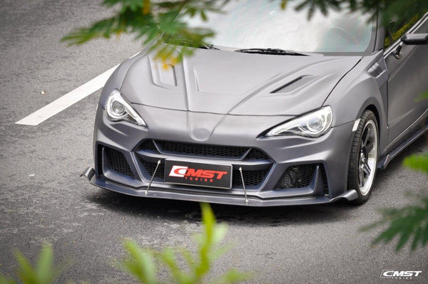 Toyota Scion Subaru GT86 86 TRD GT SE Base ZN6 2017 2018 2019 2020 & Scion FR-S FRS ZN6 2013 2014 2015 2016 & BRZ TS Limited Premium ZN6 2013 2014 2015 2016 2017 2018 2019 2020 with Aftermarket Parts - V5 Joker Hood Carbon Fiber / FRP from CMST Tuning
