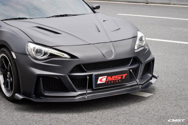 Toyota Scion Subaru GT86 86 TRD GT SE Base ZN6 2017 2018 2019 2020 & Scion FR-S FRS ZN6 2013 2014 2015 2016 & BRZ TS Limited Premium ZN6 2013 2014 2015 2016 2017 2018 2019 2020 with Aftermarket Parts - V5 Joker Hood Carbon Fiber / FRP from CMST Tuning