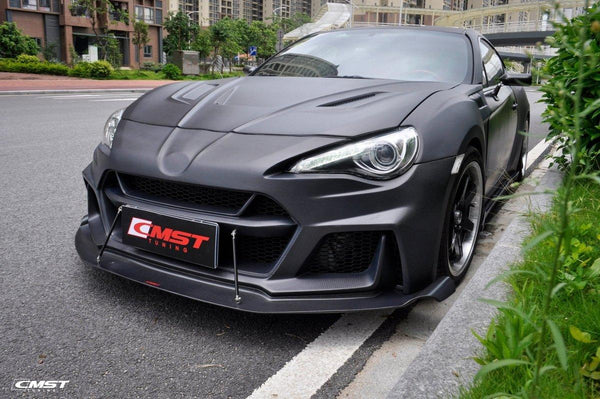 Toyota Scion Subaru GT86 86 TRD GT SE Base ZN6 2017 2018 2019 2020 & Scion FR-S FRS ZN6 2013 2014 2015 2016 & BRZ TS Limited Premium ZN6 2013 2014 2015 2016 2017 2018 2019 2020 with Aftermarket Parts - V5 Joker Hood Carbon Fiber / FRP from CMST Tuning