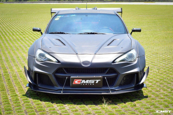 Toyota Scion Subaru GT86 86 TRD GT SE Base ZN6 2017 2018 2019 2020 & Scion FR-S FRS ZN6 2013 2014 2015 2016 & BRZ TS Limited Premium ZN6 2013 2014 2015 2016 2017 2018 2019 2020 with Aftermarket Parts - V5 Joker Hood Carbon Fiber / FRP from CMST Tuning