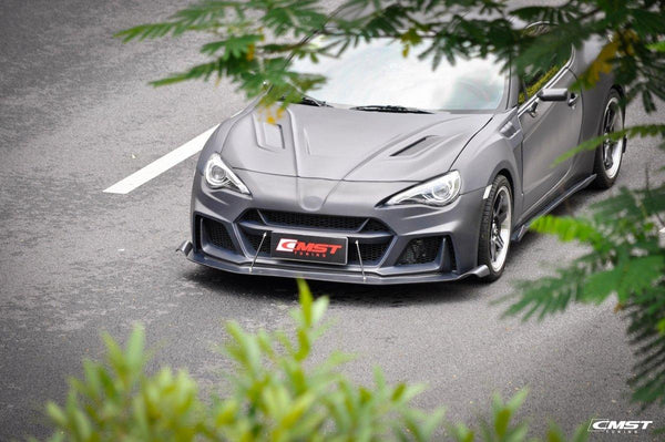 Toyota Scion Subaru GT86 86 TRD GT SE Base ZN6 2017 2018 2019 2020 & Scion FR-S FRS ZN6 2013 2014 2015 2016 & BRZ TS Limited Premium ZN6 2013 2014 2015 2016 2017 2018 2019 2020 with Aftermarket Parts - V5 Joker Hood Carbon Fiber / FRP from CMST Tuning
