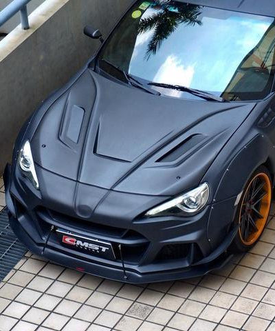 Upgrade Your Toyota Scion Subaru GT86 86 TRD GT SE Base ZN6 2017 2018 2019 2020 & Scion FR-S FRS ZN6 2013 2014 2015 2016 & BRZ TS Limited Premium ZN6 2013 2014 2015 2016 2017 2018 2019 2020 with Aftermarket Parts - V5 Joker Hood Carbon Fiber / FRP from CMST Tuning