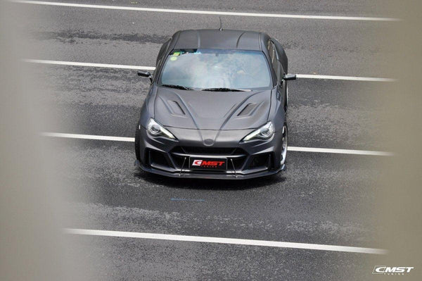Toyota Scion Subaru GT86 86 TRD GT SE Base ZN6 2017 2018 2019 2020 & Scion FR-S FRS ZN6 2013 2014 2015 2016 & BRZ TS Limited Premium ZN6 2013 2014 2015 2016 2017 2018 2019 2020 with Aftermarket Parts - V5 Joker Hood Carbon Fiber / FRP from CMST Tuning