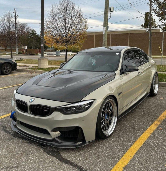 BMW M3/M3C F80 F81 2014-2018 & M4/M4C F82 F83 2014-2020 with Aftermarket Parts - GTS Carbon Fiber & FRP Hood Bonnet from  CMST Tuning
