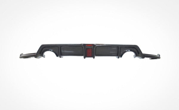 Honda Civic 10th Gen FC1 FC2 FC5 FC6 2016 2017 2018 2019 2020 2021 with Aftermarket Parts - Rear Diffuser Carbon Fiber / FRP from CMST Tuning