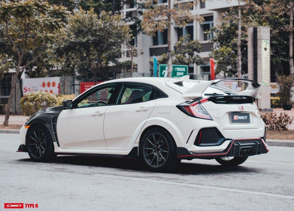 Honda Civic Type-R FK8 2017-2021 with Aftermarket Parts - Rear Diffuser Carbon Fiber / FRP from CMST Tuning
