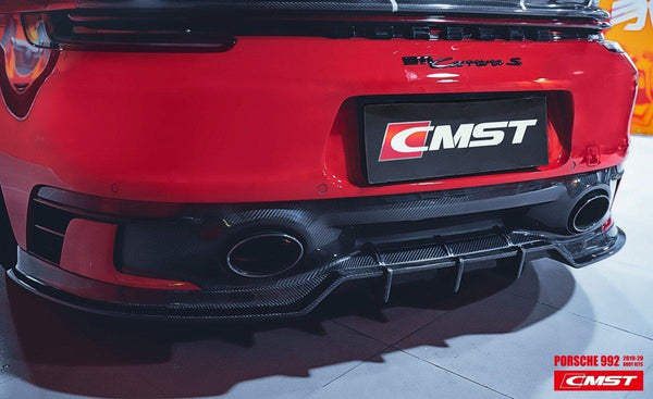 Porsche 992 992.1 Carerra Base/S/T/4/4S/Targa 4/Targa 4S/GTS 2020-2024 (Sport Design Aerokit Package only)with Aftermarket Parts - Carbon Fiber Rear Diffuser from CMST Tuning