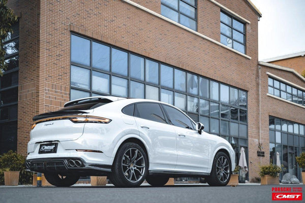 Porsche Cayenne 9Y0 9Y0.1 Base/S/Turbo/Turbo S 2019-2023 & Cayenne 9Y3 9Y3.1 Base/S/Turbo/Turbo S 2019-2023 with Aftermarket Parts - Carbon Fiber & FRP Rear Diffuser from CMST Tuning