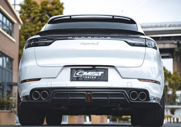 Porsche Cayenne 9Y0 9Y0.1 Base/S/Turbo/Turbo S 2019-2023 & Cayenne 9Y3 9Y3.1 Base/S/Turbo/Turbo S 2019-2023 with Aftermarket Parts - Carbon Fiber & FRP Rear Diffuser from CMST Tuning