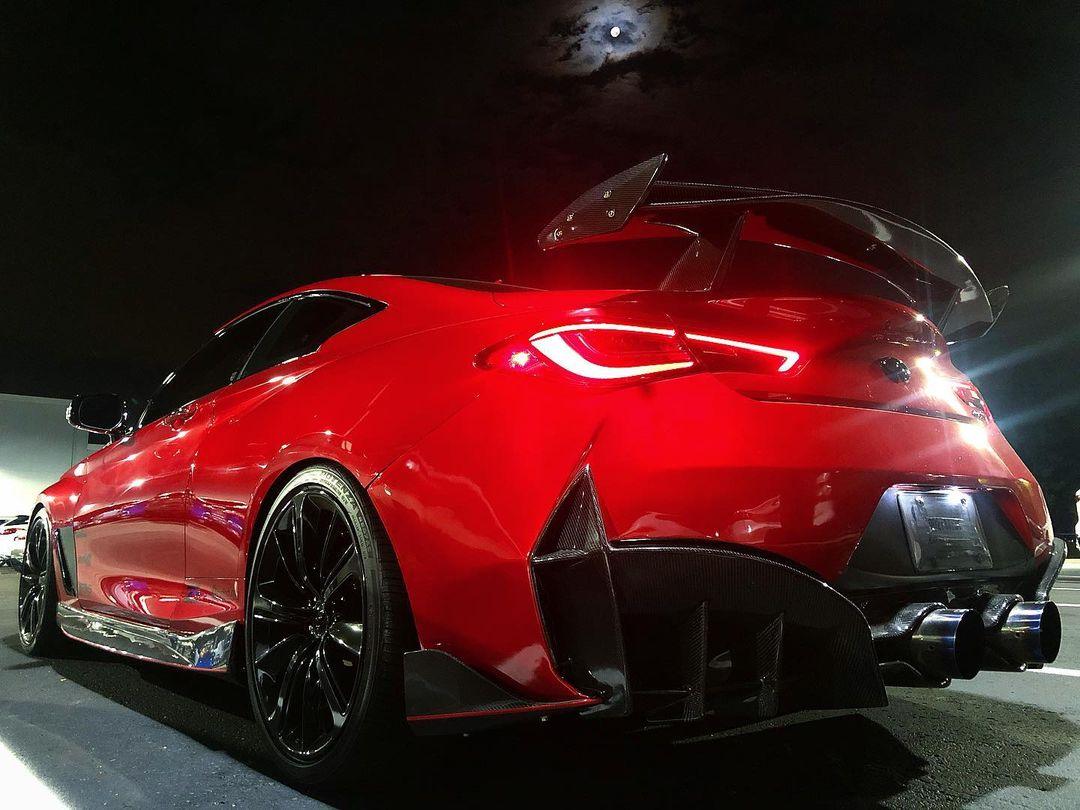 Infiniti Q60 Red Sport/Pure Aftermarket Parts - CMST Tuning Rear ...