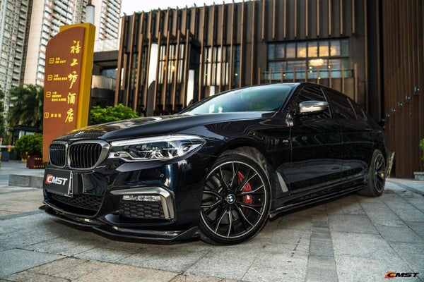 BMW 5 series M550 540 530 G30 (fits both Pre-LCI & LCI) 2017-ON with Aftermarket Parts - Carbon Fiber & FRP Side Skirts from CMST Tuning