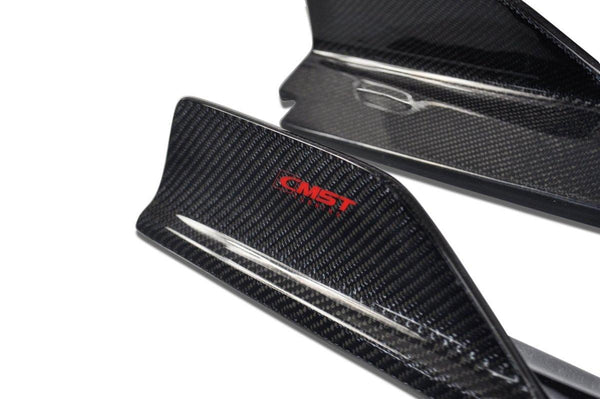 Infiniti Q50 Red Sport 400 Luxe Sensory Signature Premium Pure 2014 2015 2016 2017 2018 2019 2020 2021 2022 2023 2024 with Aftermarket Parts - Side Skirts Carbon Fiber / FRP from CMST Tuning