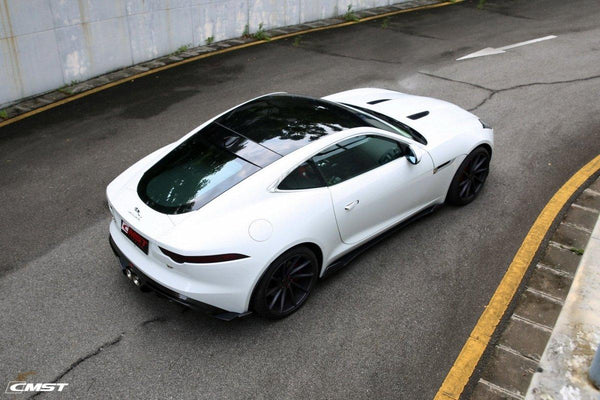 Jaguar F-Type SVR R S Base 2014-2020 with Aftermarket Parts - Side Skirts Carbon Fiber / FRP from CMST Tuning