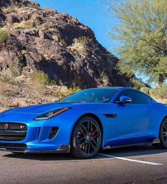 Jaguar F-Type SVR R S Base 2014-2020 with Aftermarket Parts - Side Skirts Carbon Fiber / FRP from CMST Tuning