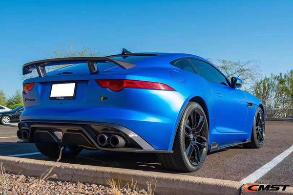 Jaguar F-Type SVR R S Base 2014-2020 with Aftermarket Parts - Side Skirts Carbon Fiber / FRP from CMST Tuning